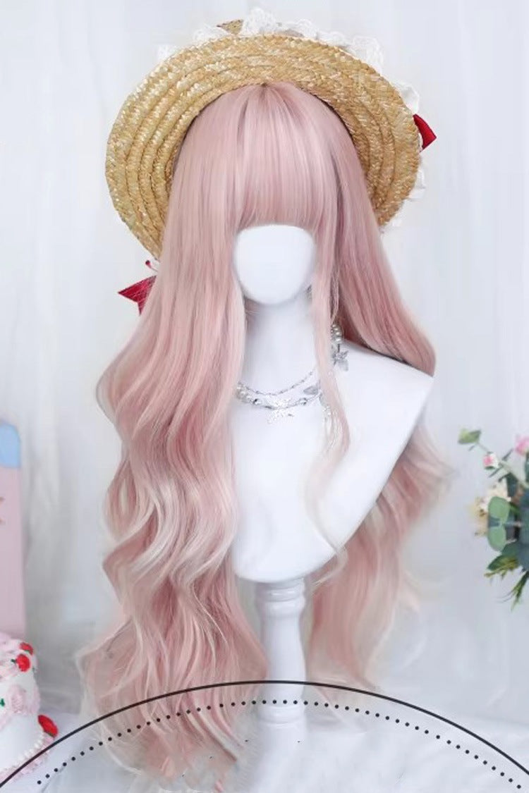 Muted Pink Ombre Soft Ringlets Extended Lolita Hairpiece