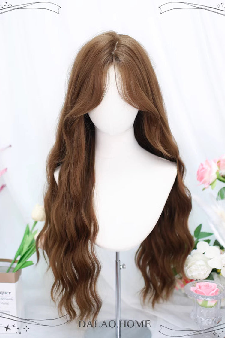 Cocoa Long Wavy Sweet Lolita Wig with Eight Curls