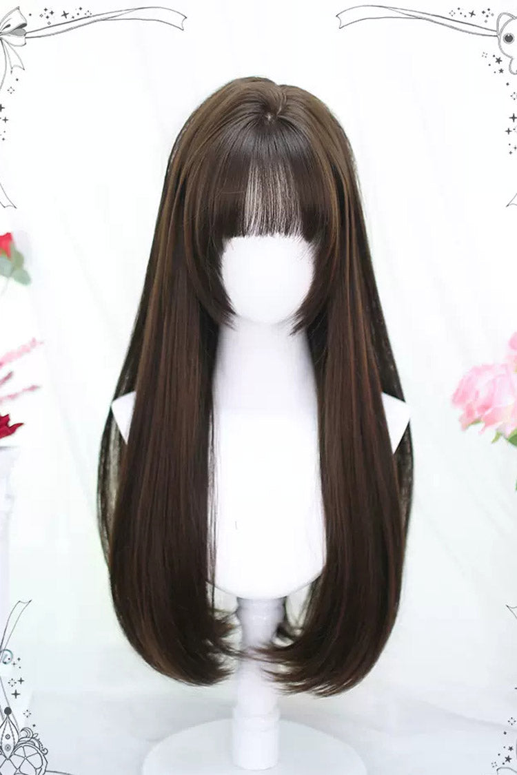 Cute Sweet Lolita Long Wig, Solid Color