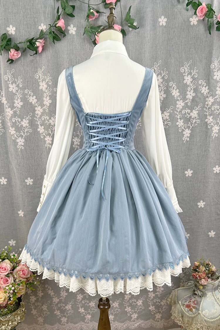Printed Embroidered Bustier Jsk Dress - Dreamlike Realm
