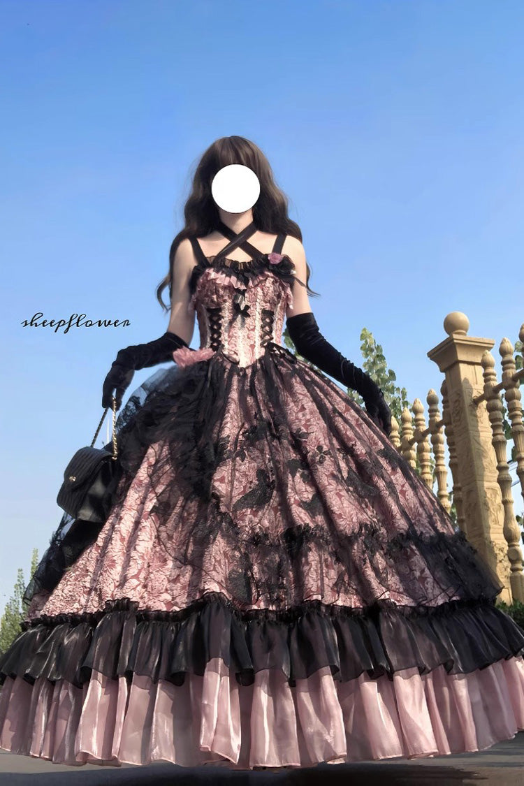 Medea Kiss Halloween Witch Ruffled Bowknot Gothic Jsk Dress