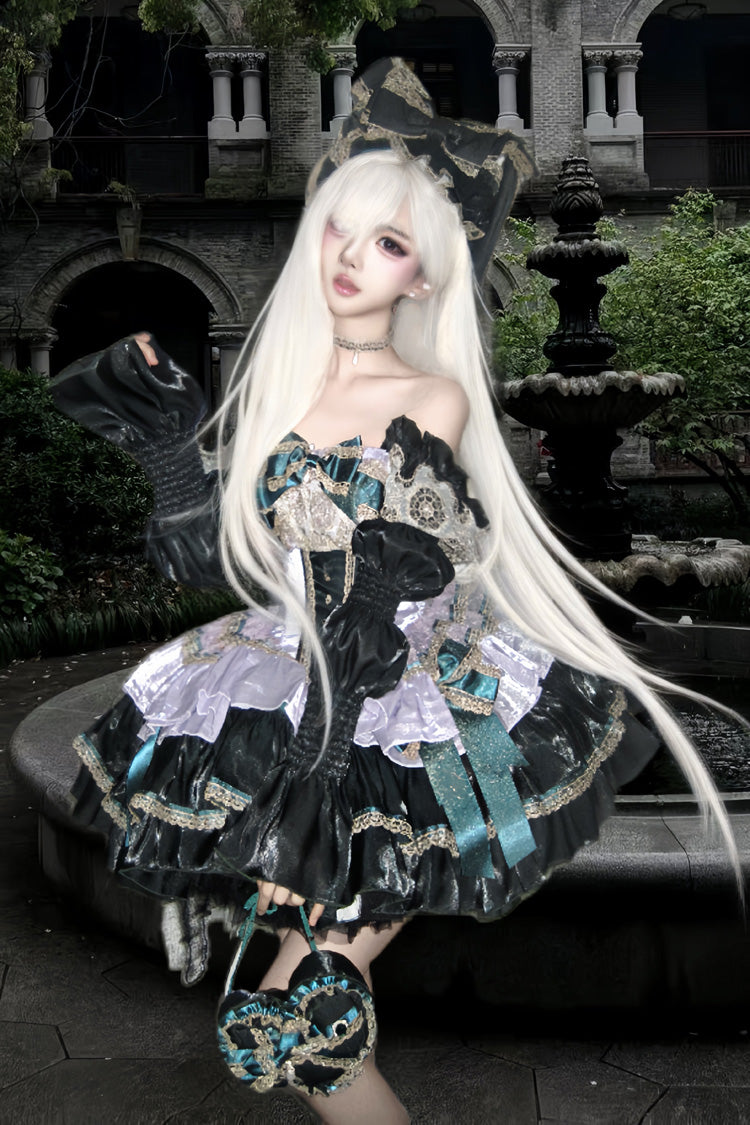 Multi-Layered Lace-Up Ballet Dress - The Little Mermaid's Tears