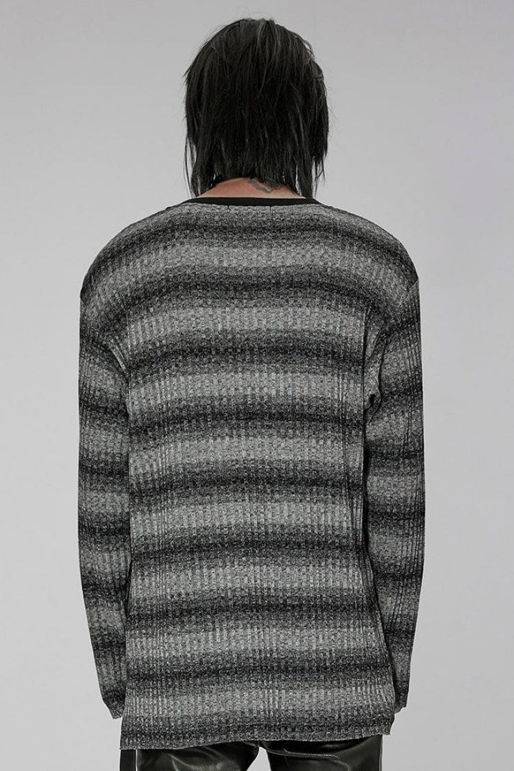 Men's Steampunk Sweater - Striped, Long Sleeve, 2 Colors
