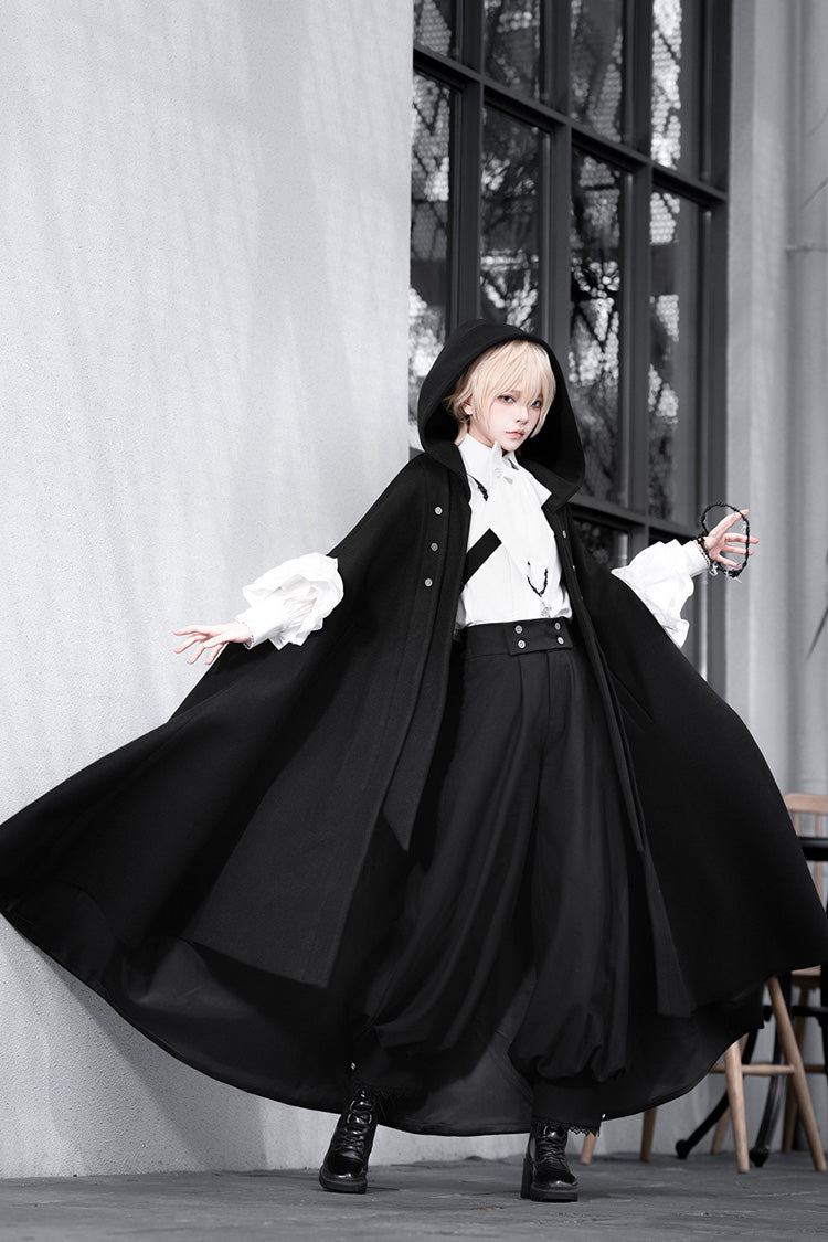 Midnight Bow Vintage Prince Blouse Pants Cloak Set - Code 003