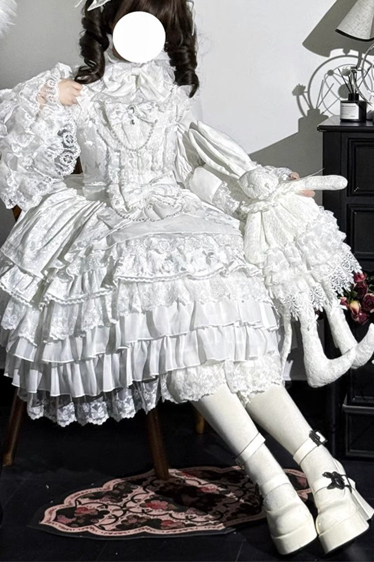 Gorgeous Multi-Layer JSK Dress with Bow in 4 Colors