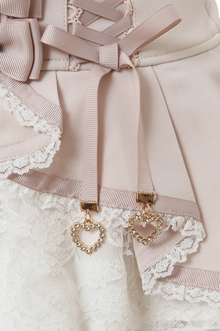 Rose High-Waist Layered Lace Jirai Kei Skirt