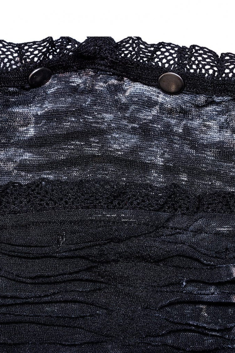 Sleeveless Halterneck Ripped Gothic Corset
