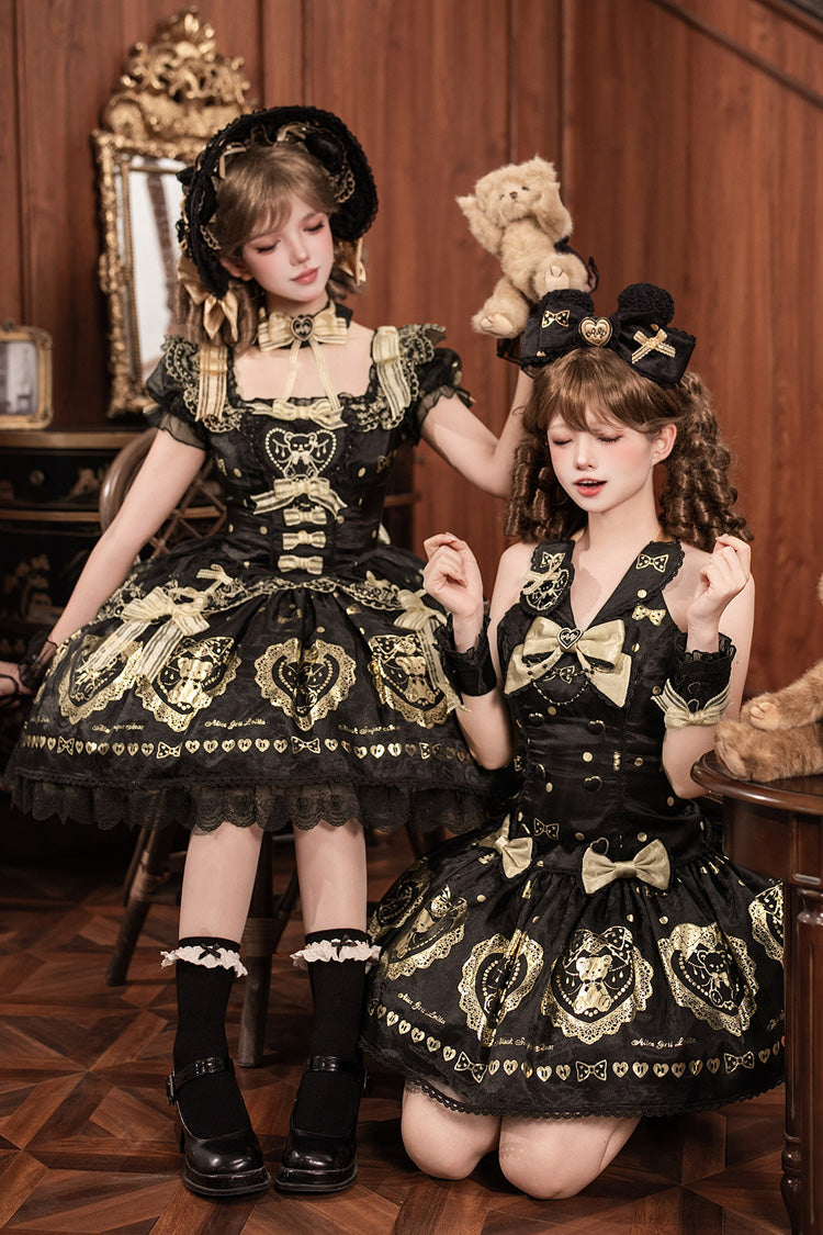 Classic Lolita Dress with Bow and Lace