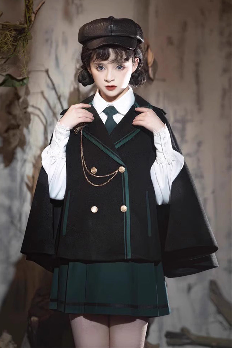 Magic Academy Lapel Collar Vintage College Lolita Skirt Set