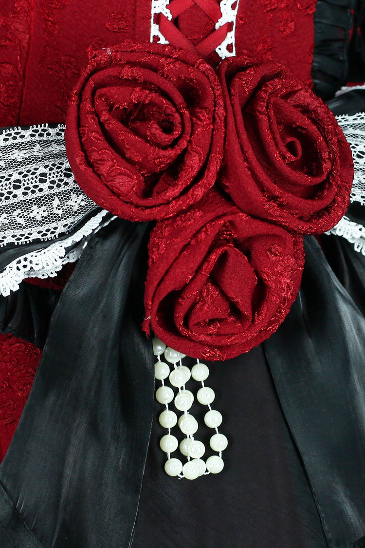 Square Collar Ruffle Cardigan Bowknot Lace Elegant Skirt Set - Spring Overture