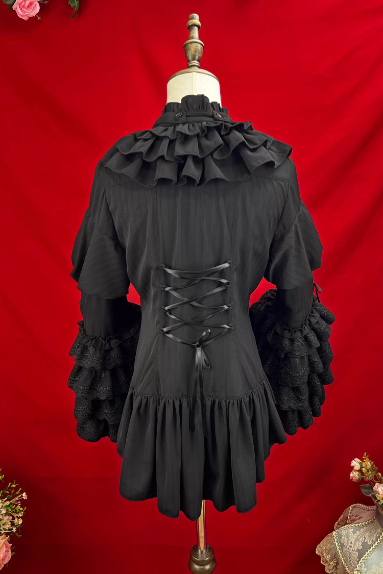Trumpet Sleeve Ruffled Lace Elegant Lolita Blouse