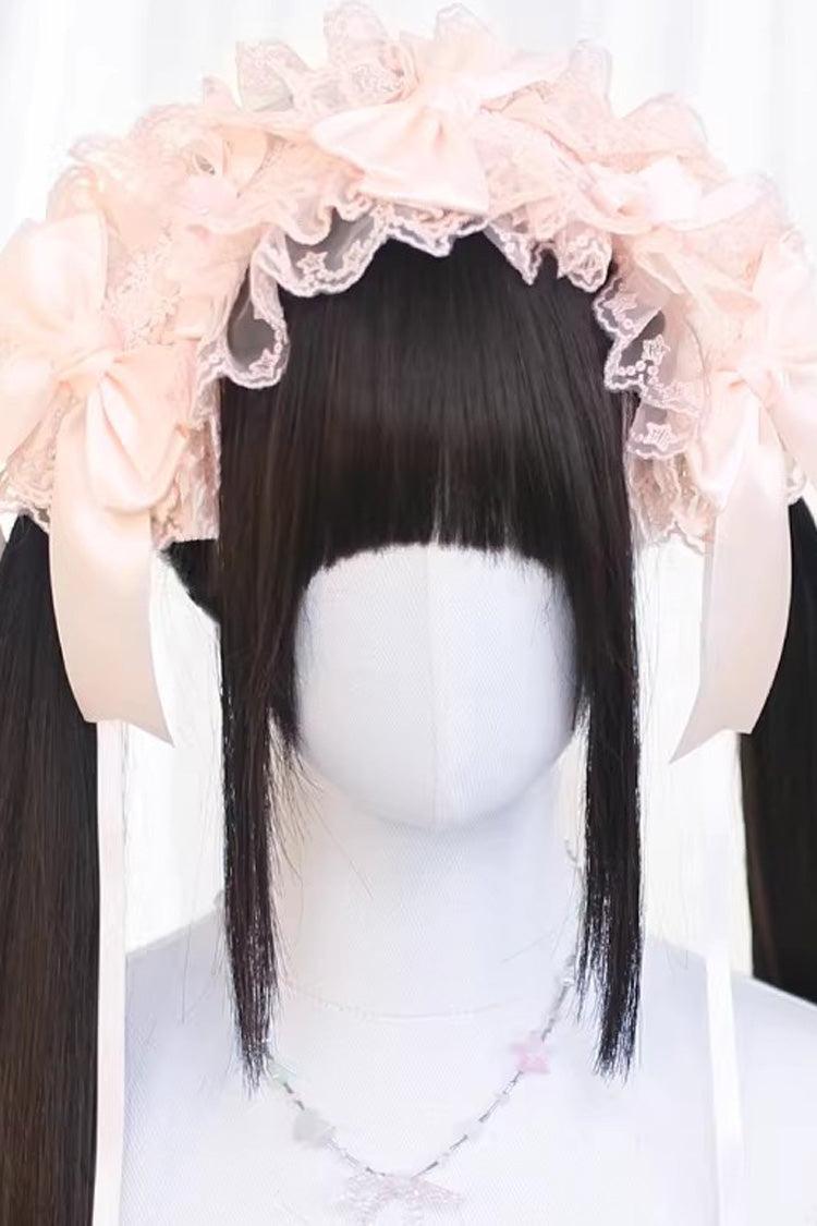 Daily Sweet Lolita Wig with Long Straight Twin Tails
