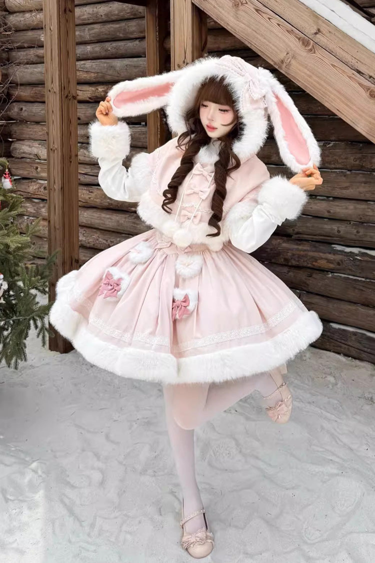 Furry Bow Sweet Lolita Dress