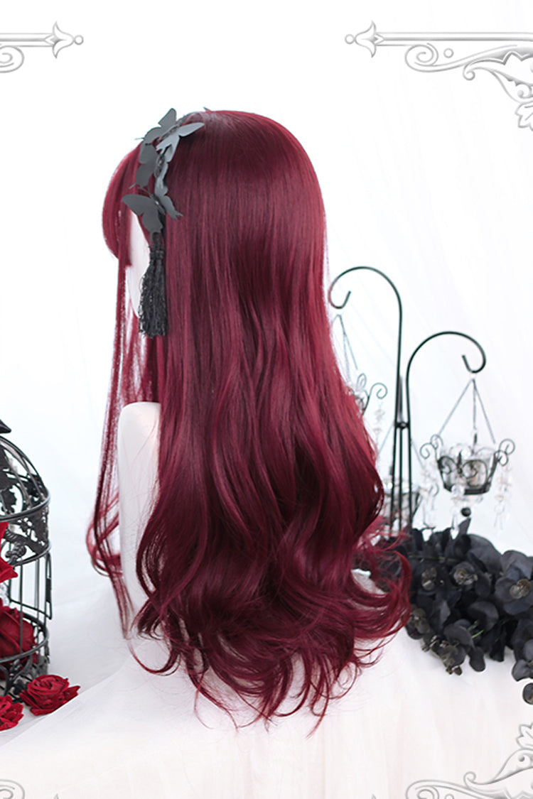 Layered Curly Tail Dark Red Lolita Wig