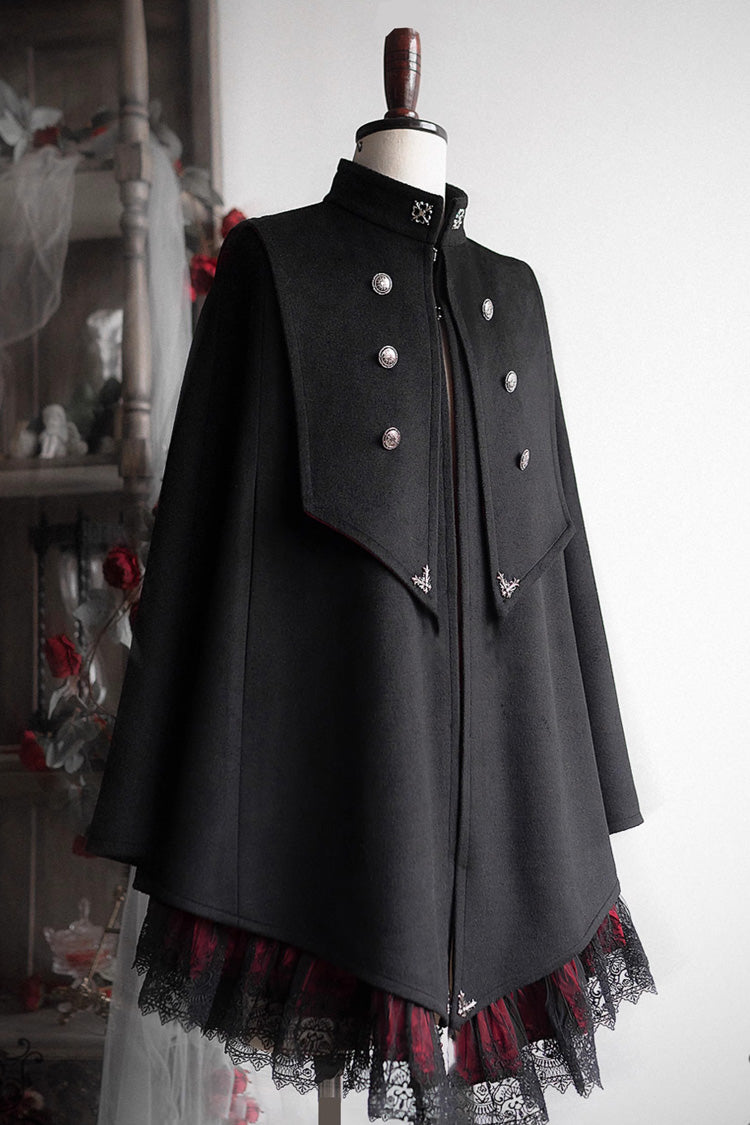 Gothic Prince Double-Breasted Ouji Cloak Coat, 3 Colorways