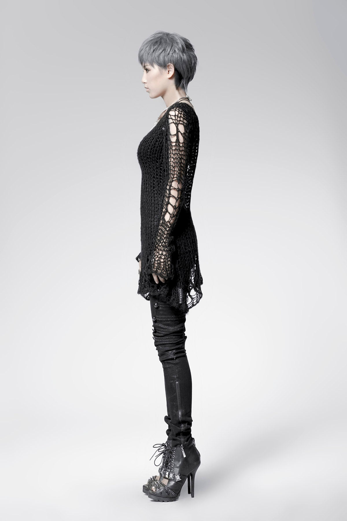 Women's Steampunk Sweater - Ripped Print, 3 Shades