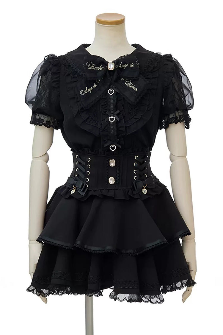 Embroidered Lace Sweet Lolita Co-ord with Collar