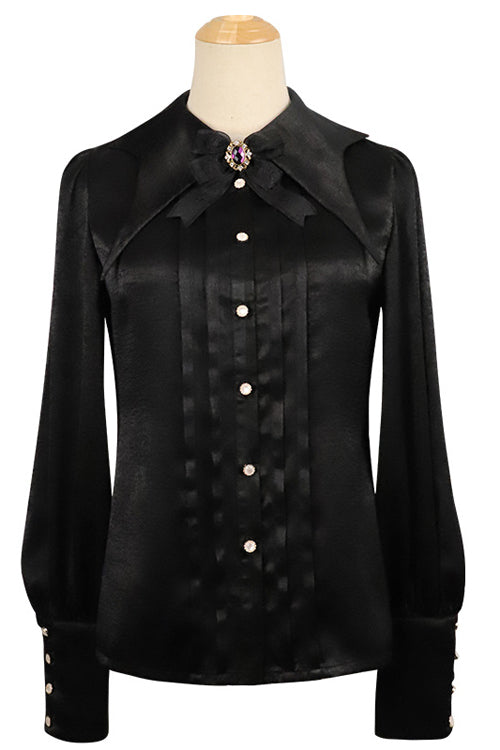 Ebony JSK Dress - Witch Town Print Gothic with Veil
