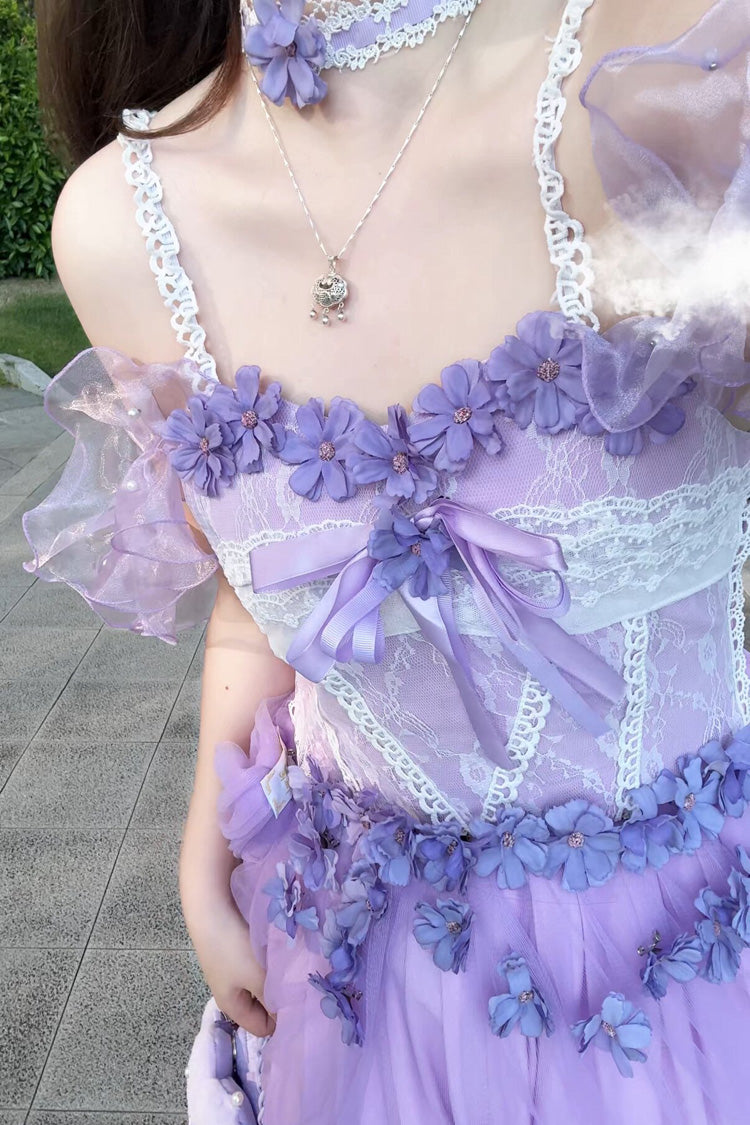 Wisteria Sleeveless Multi-Layered Ruffled Hanayome Sweet Plus Size Dress