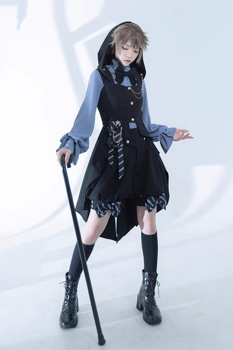 Hooded Ouji Gothic Lolita Vest with Narrative Maxim
