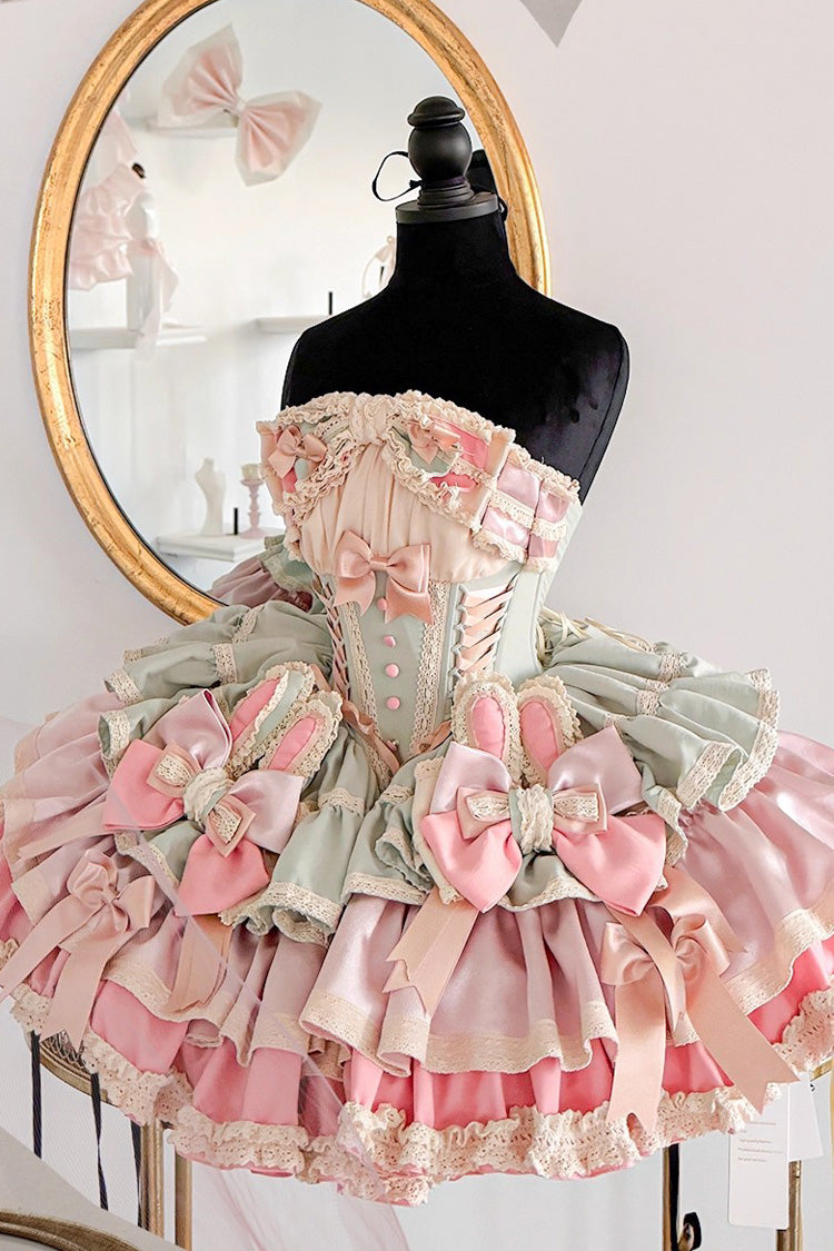 Ribbon Dance Sweet Princess Lolita Dress with Multi-Layered Ruffles
