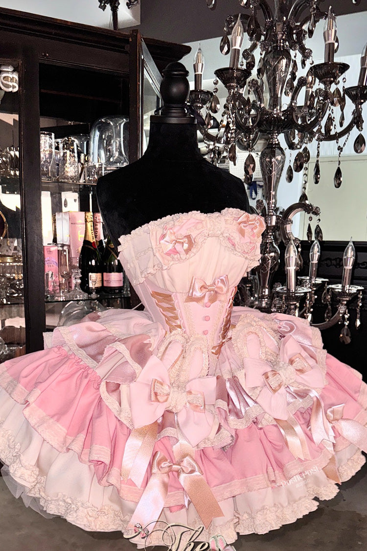 Ribbon Dance Sweet Princess Lolita Dress with Multi-Layered Ruffles