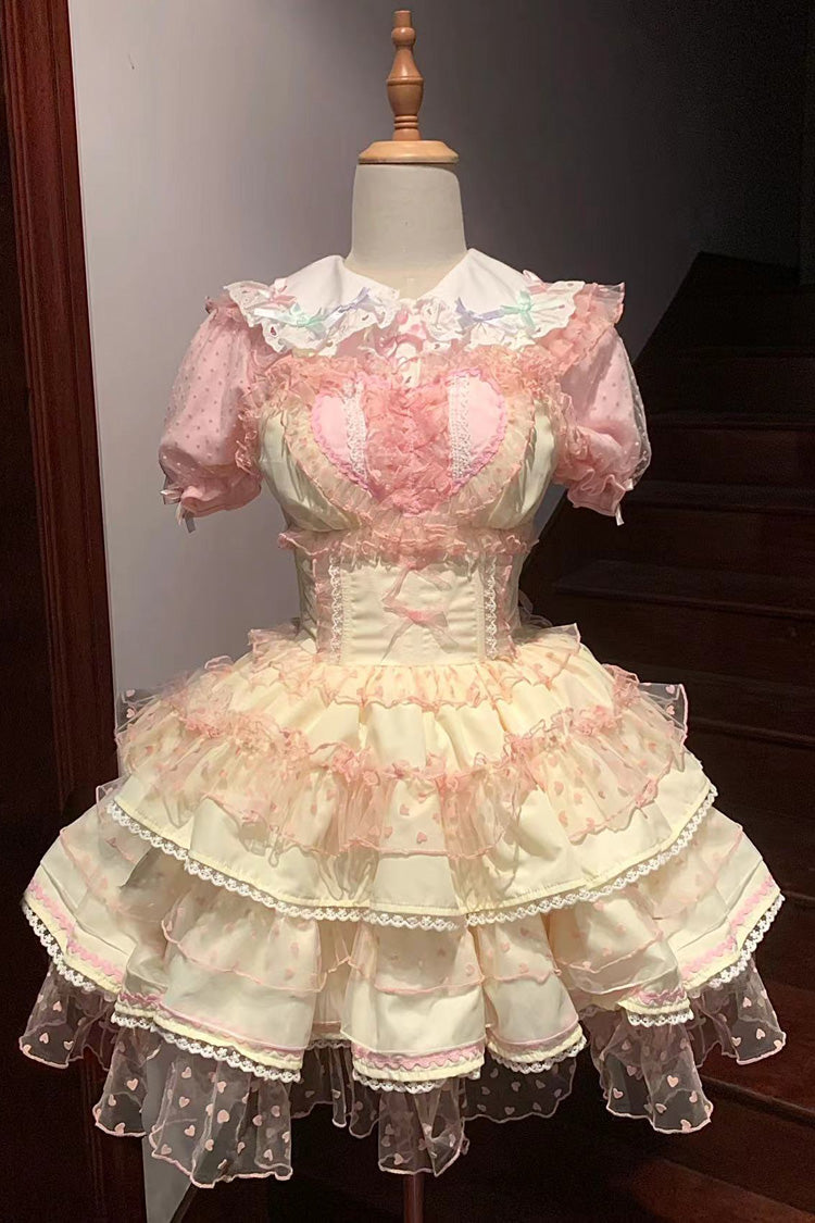 Dopamine Multilayer Lace Sweet Lolita Jumper Dress in 5 Hues