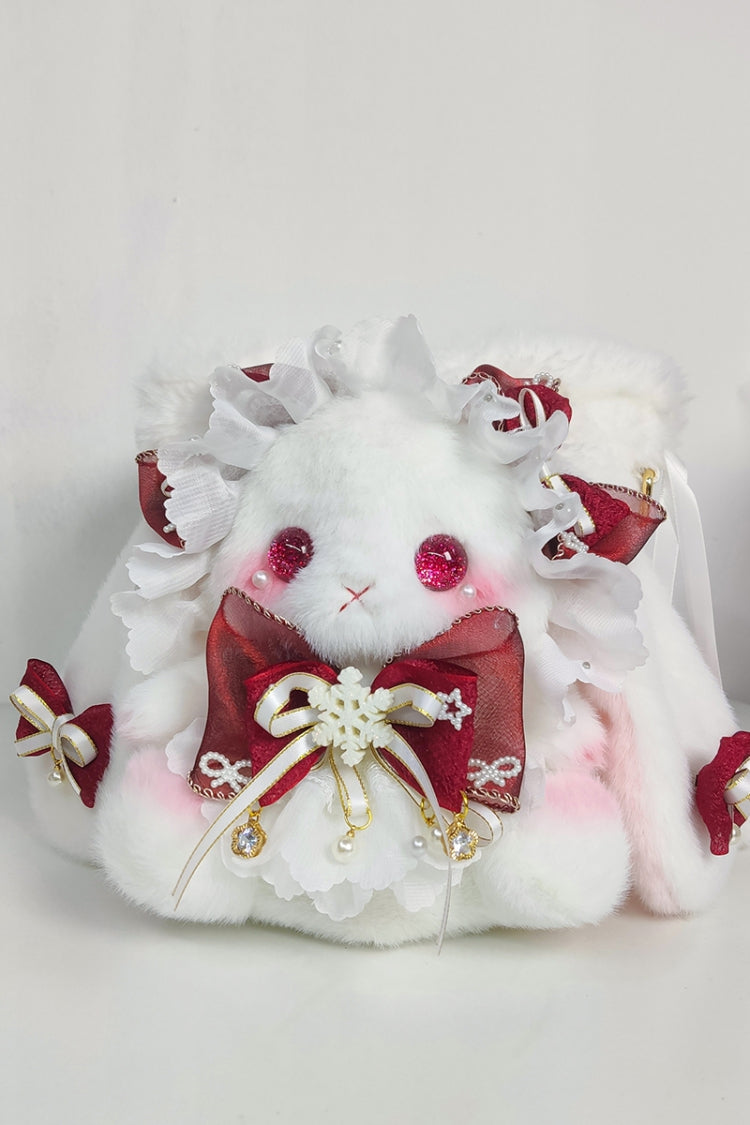 Sweet Lolita Bunny Bucket Bag with Drawstring and Bow, 10 Shades