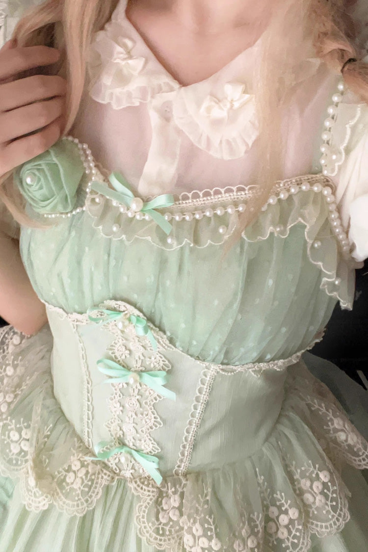 Emerald Annie's Tea Party Hanayome Ruffle Sweet Lolita JSK