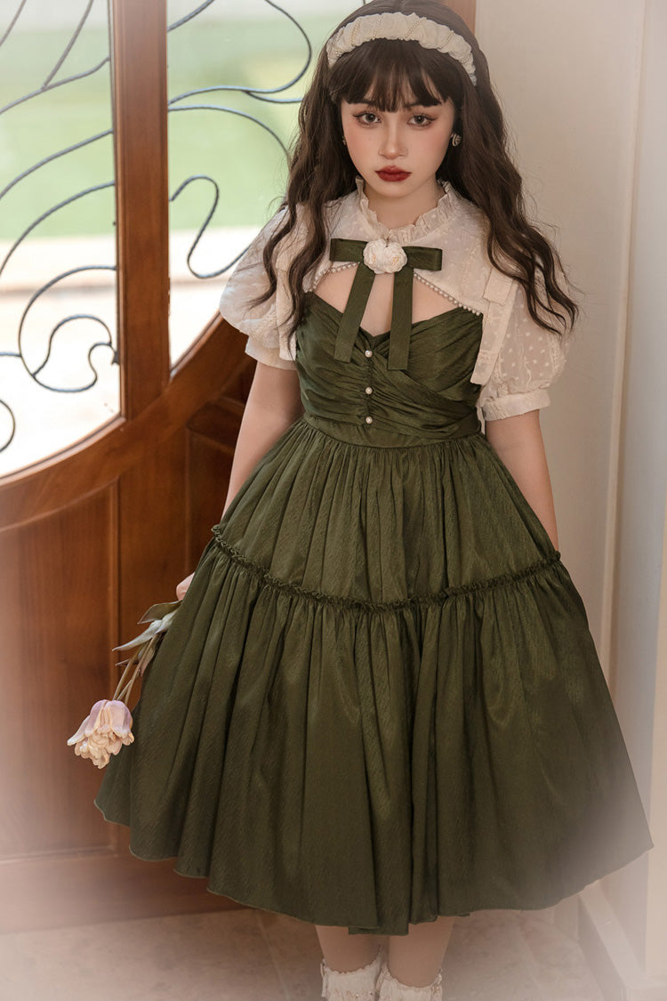 Emerald Noble Retro Country Poetry Classic Lolita Gown