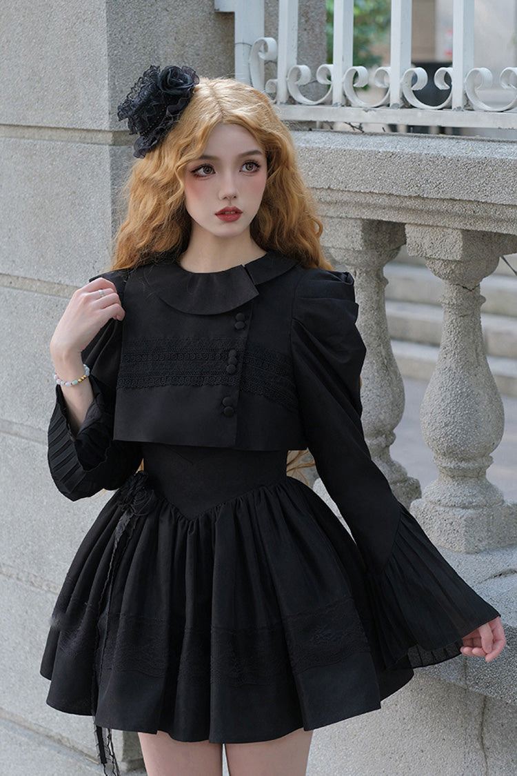 Classic Gothic Lolita JSK Dress with Night Traveler Motif