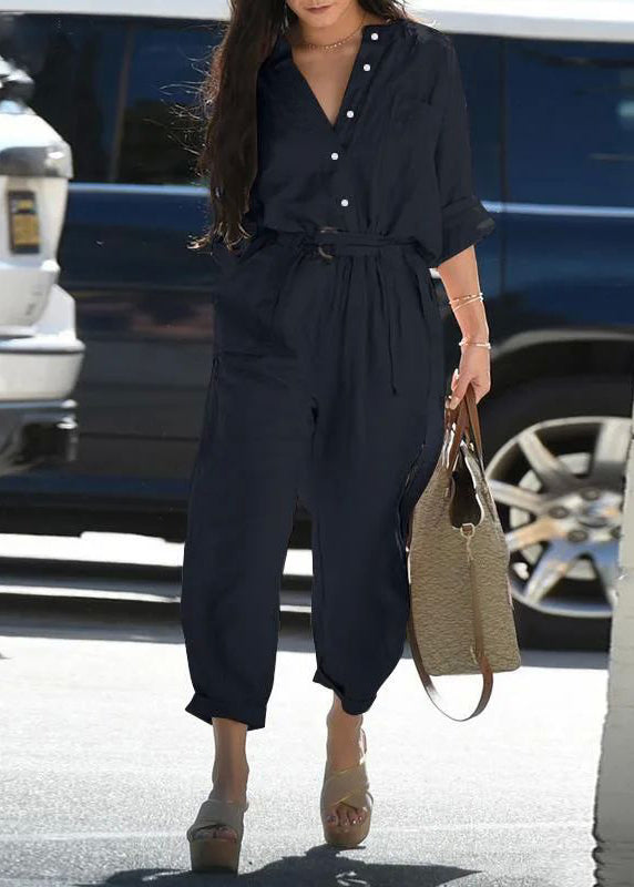 Jumpsuit Collar Tunic Bohemian Pockets Fall Peter Pink Pan