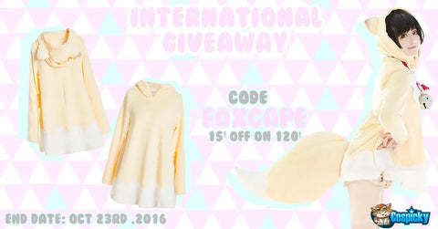 Kawaii Fox Cape Halloween Giveaway
