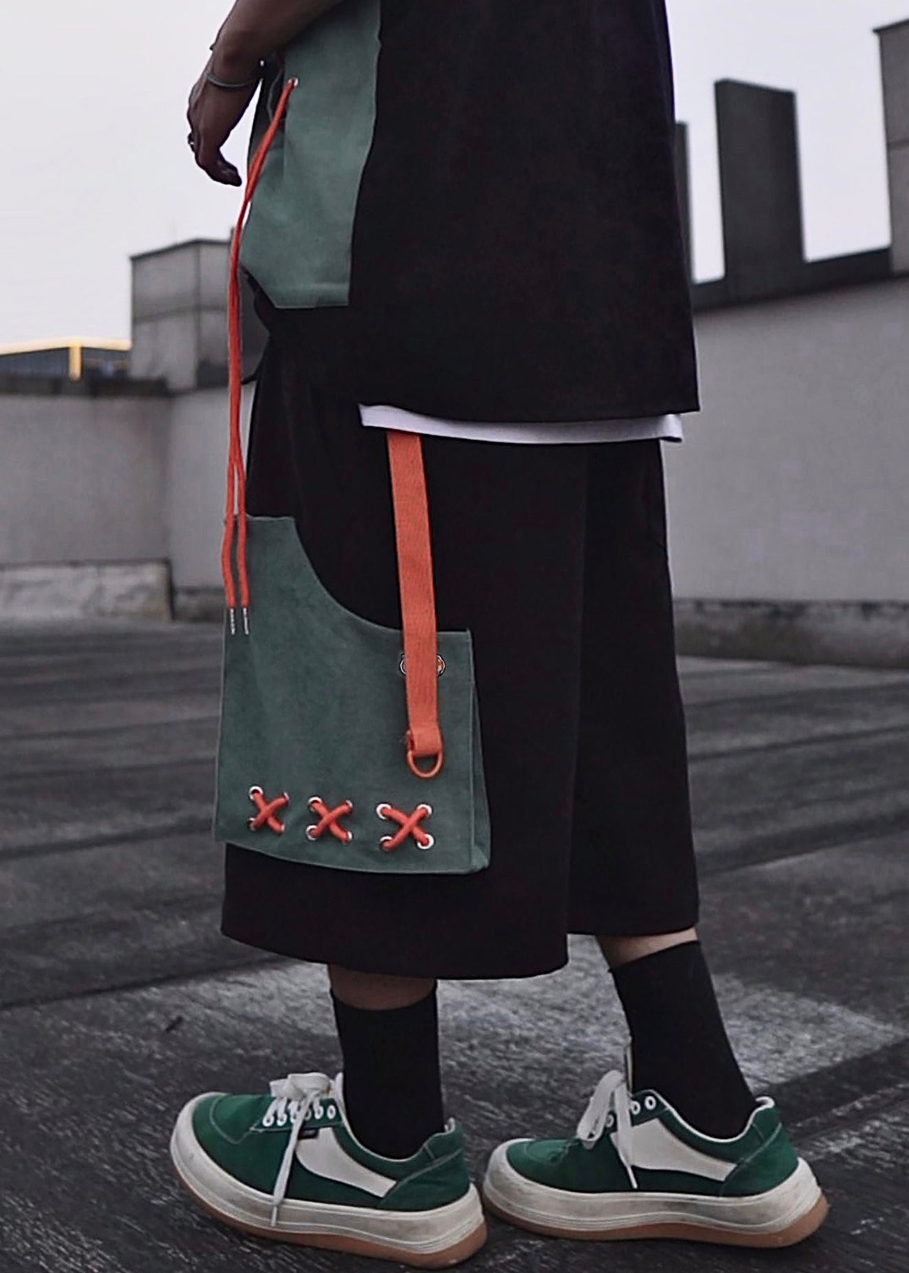 Cotton Shorts Summer Khaki Oversized Pockets Casual Mens