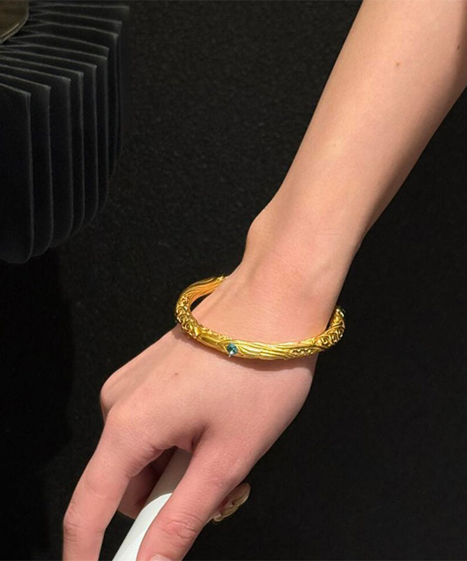 Chinese Overgild Bangle Style Gold Antique