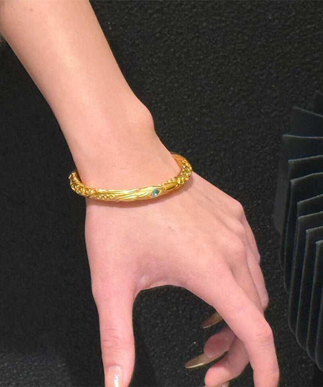 Chinese Overgild Bangle Style Gold Antique