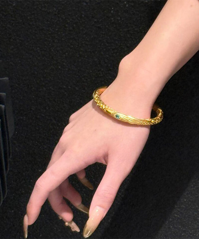 Chinese Overgild Bangle Style Gold Antique