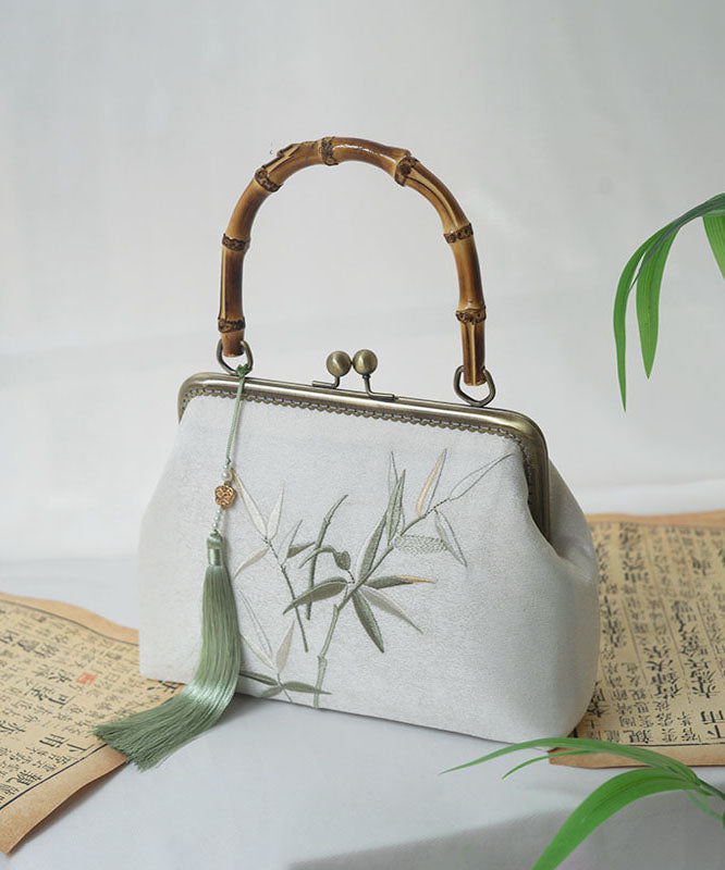 Bag Bamboo Handmade Embroidery New Style Chinese Tote