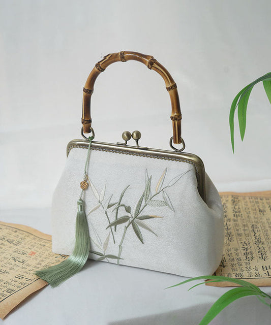 Bag Bamboo Handmade Embroidery New Style Chinese Tote