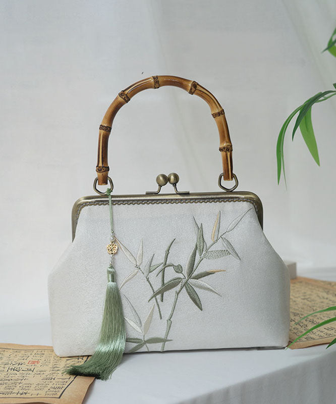 Bag Bamboo Handmade Embroidery New Style Chinese Tote