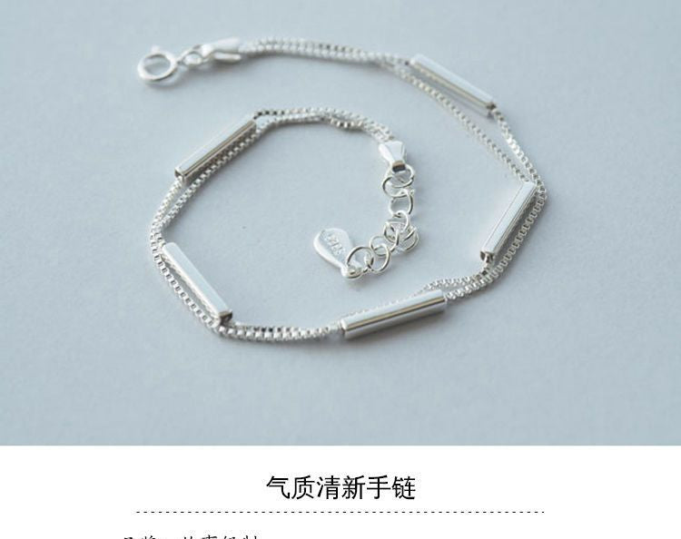Segment Bar 925 Bracelet Silver Sterling