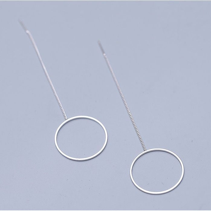 Hoop 925 Sterling Silver Earring Drop