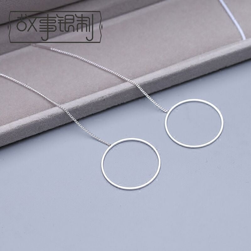 Hoop 925 Sterling Silver Earring Drop