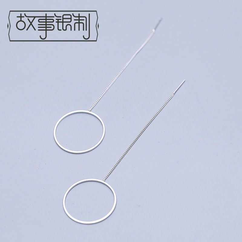 Hoop 925 Sterling Silver Earring Drop