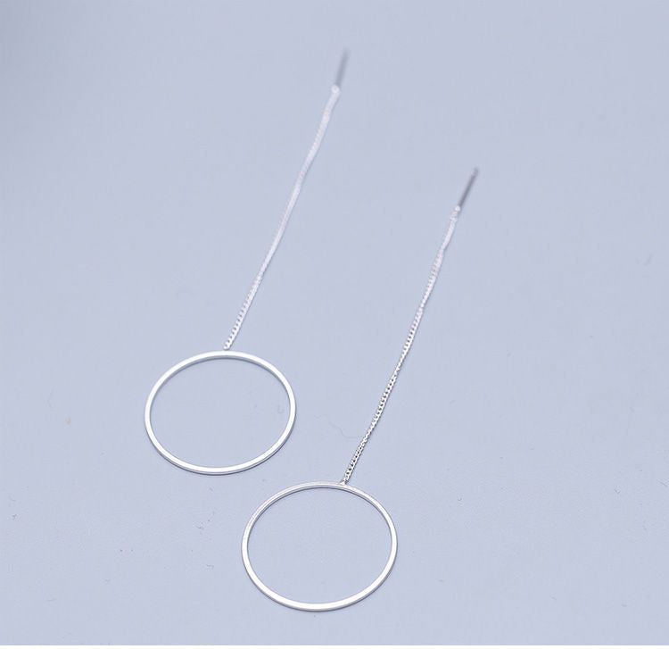 Hoop 925 Sterling Silver Earring Drop