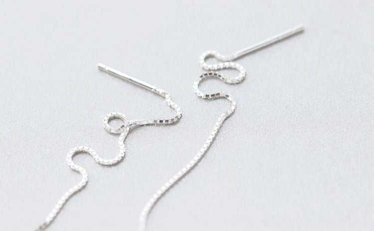 Earring 925 Drop Sterling Silver Leaf