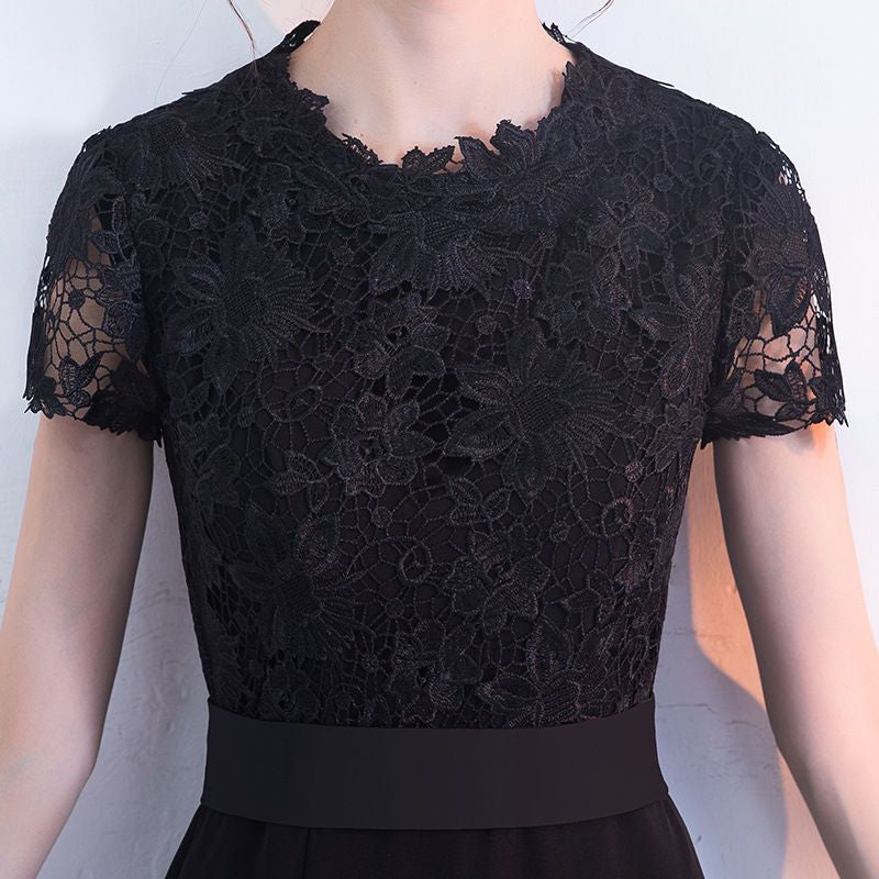 Mermaid Gown Short-Sleeve Evening