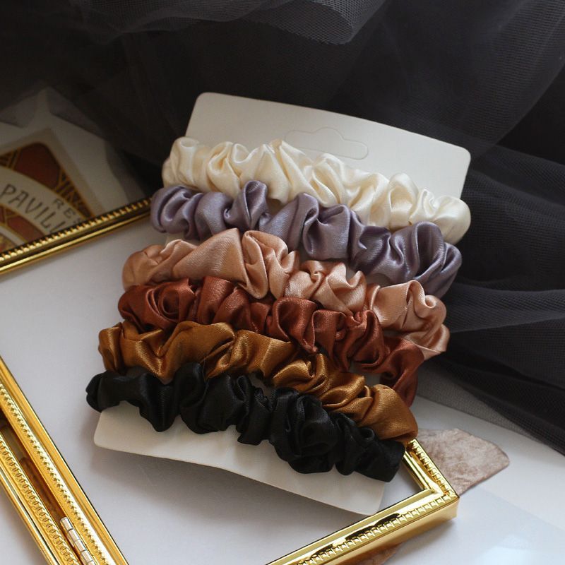 6: Set of Scrunchies Silky