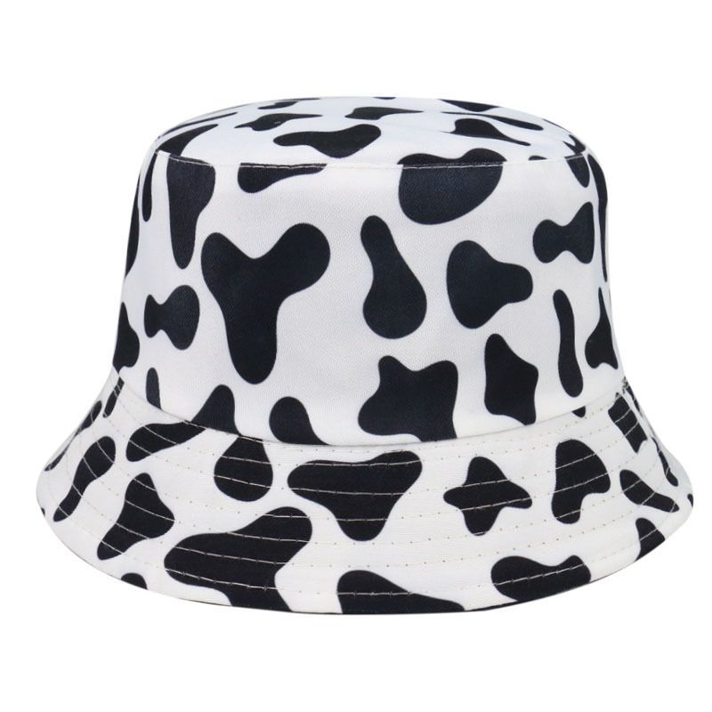 Print Cow Milk Bucket Hat