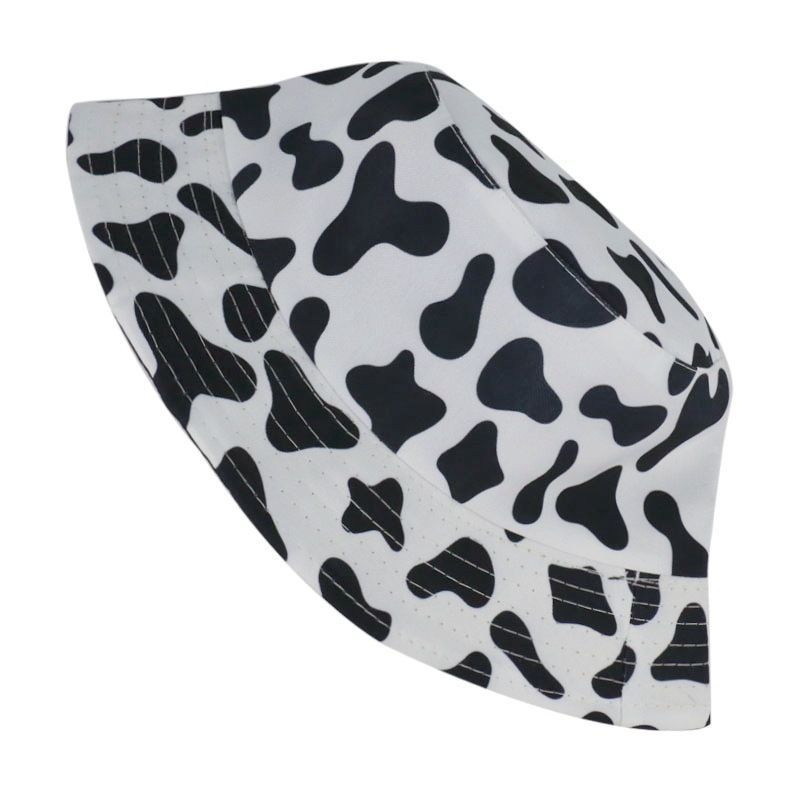 Print Cow Milk Bucket Hat